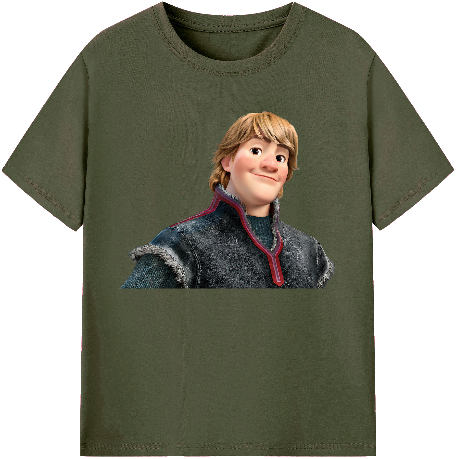 （画像用） アナと雪の女王 アンナ エルサ Frozen Anna Elsa 綿100％ メンズ半袖Tシャツ｜肌触りやわらか＆通気性